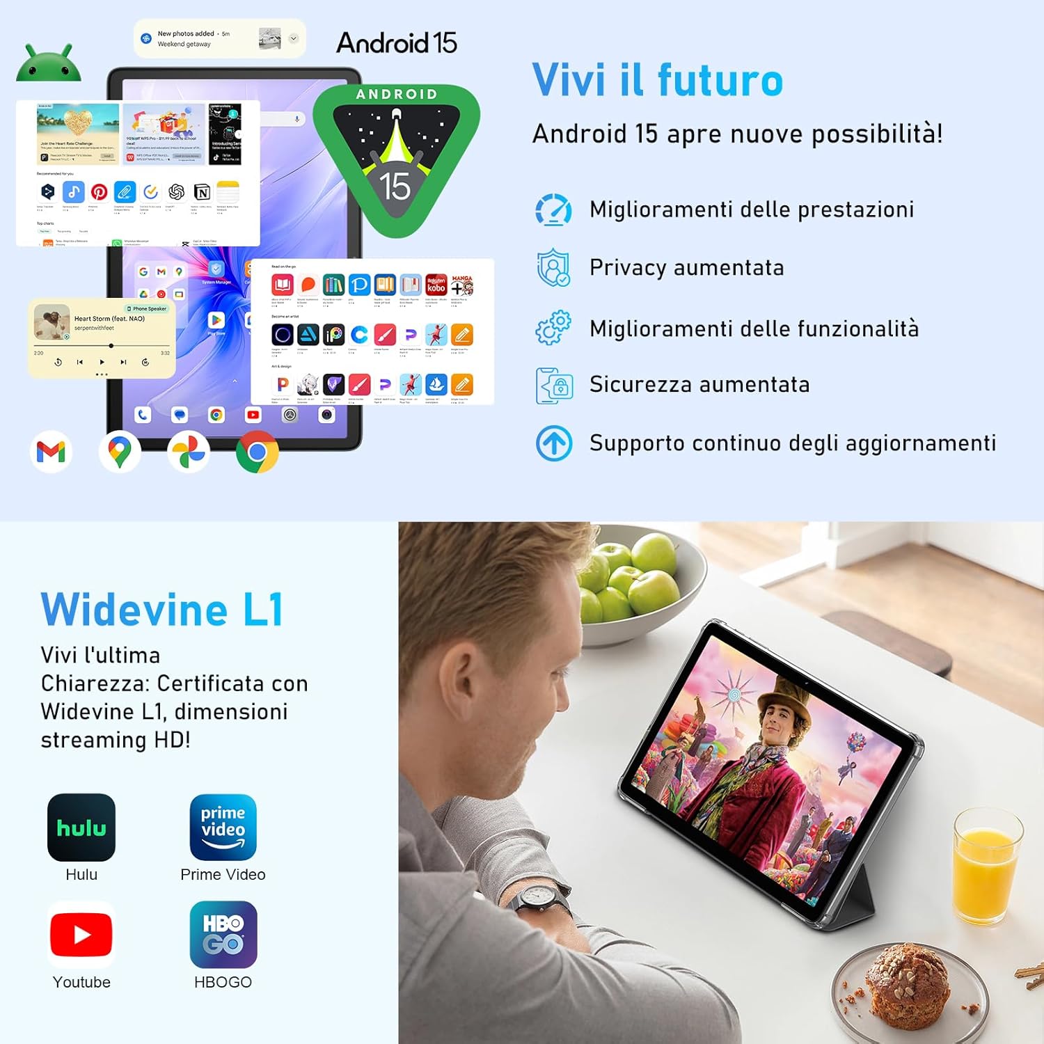 Blackview Tab60 WiFi Tablet Android 15 10 Pollici - immagine 6