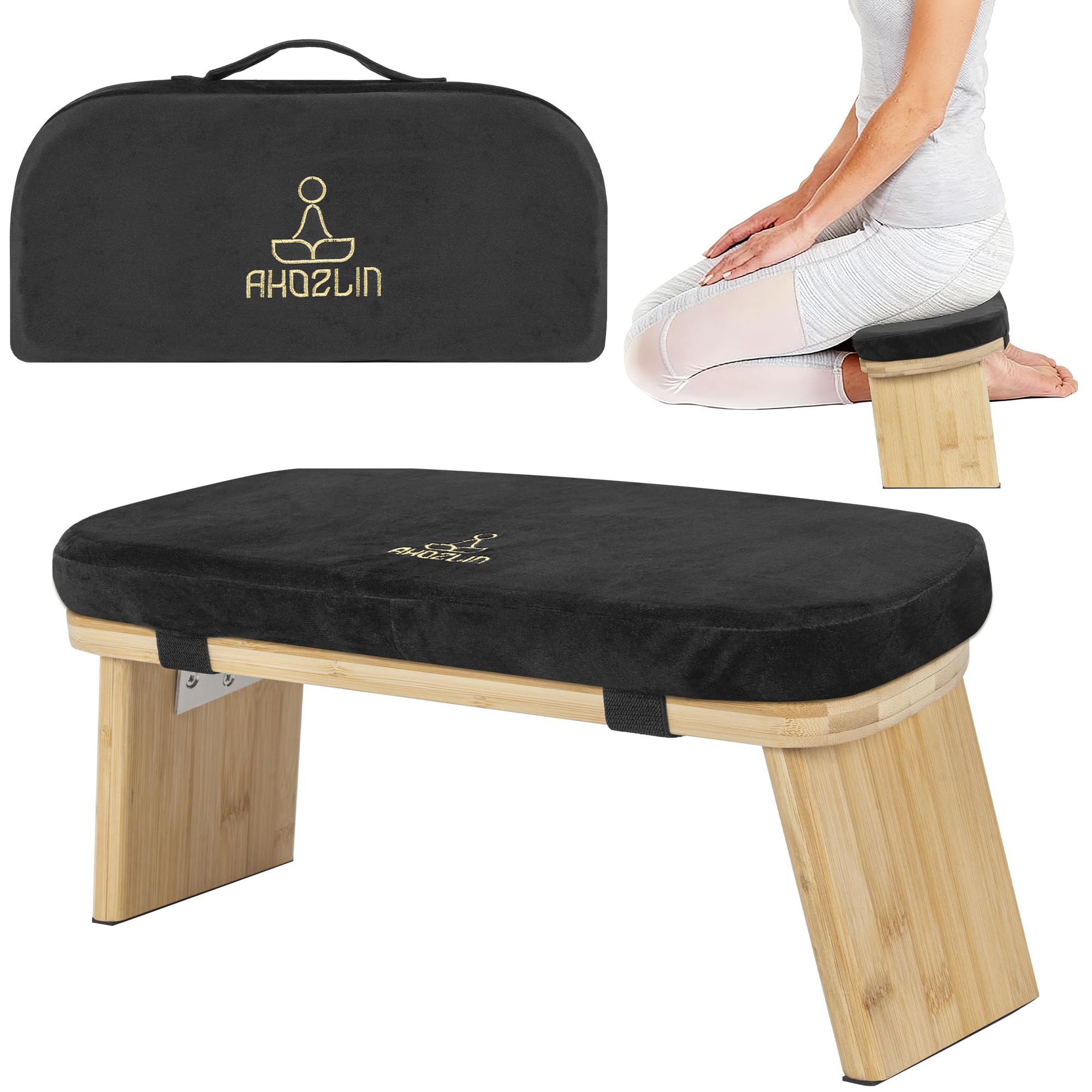 Panca Meditazione Pieghevole Ergonomica in Bambù