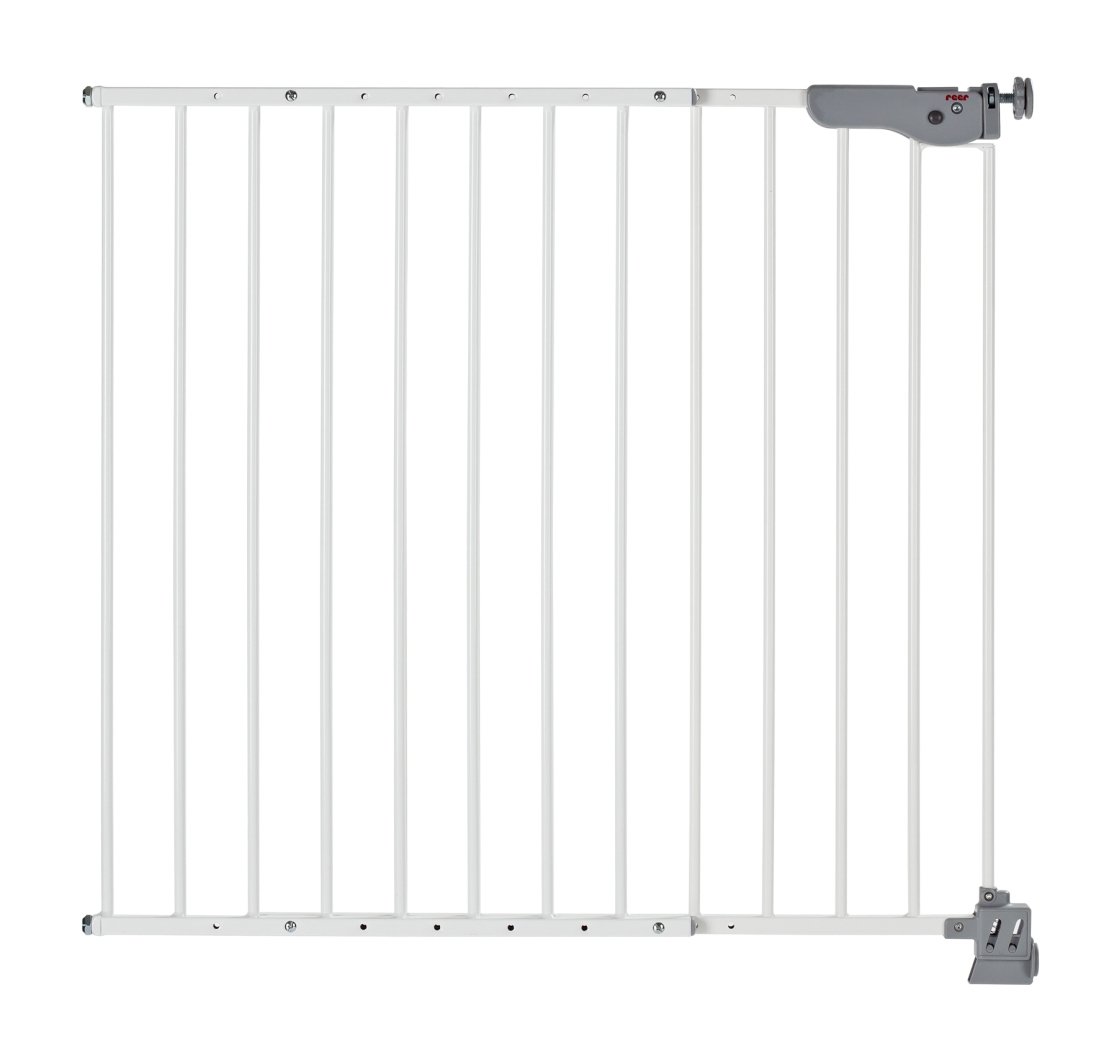 Reer 46120 T-gate Cancelletto Doppio Fissaggio, Active Lock, Metallo, Bianco