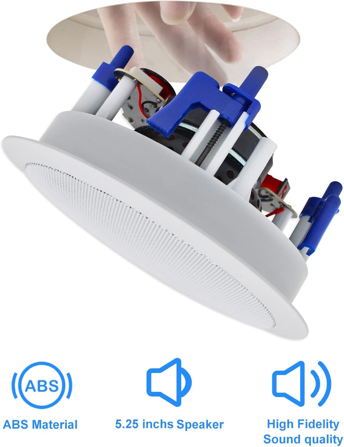 Herdio Altoparlante da Soffitto 5.25 pollici 300W - immagine 7