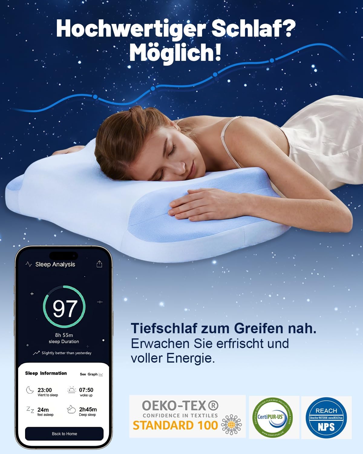 Idea Cuscino Ortopedico in Memory Foam - immagine 6