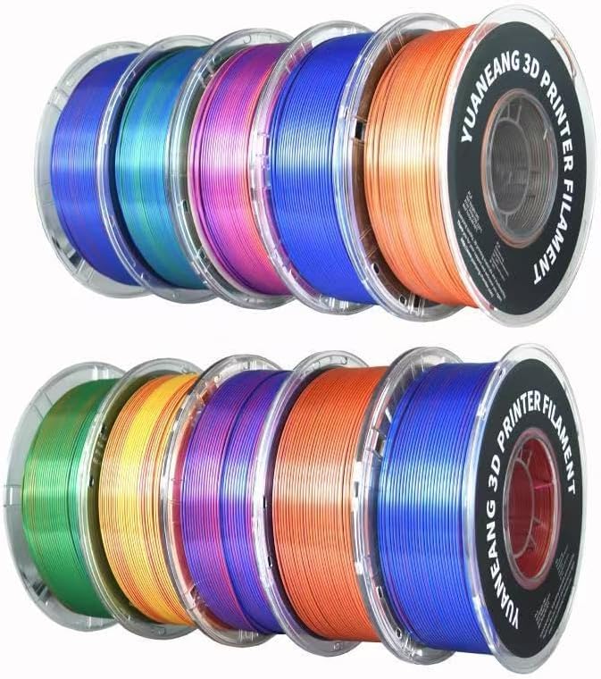 Filamento PLA Seta Tricolore - 10 Rotoli 10kg 1,75mm