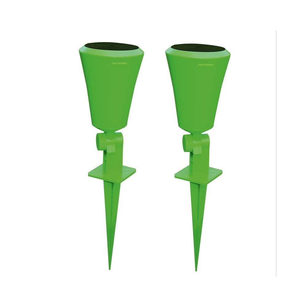 Metronic 477076 - Coppia Speaker Bluetooth da Giardino, Verde