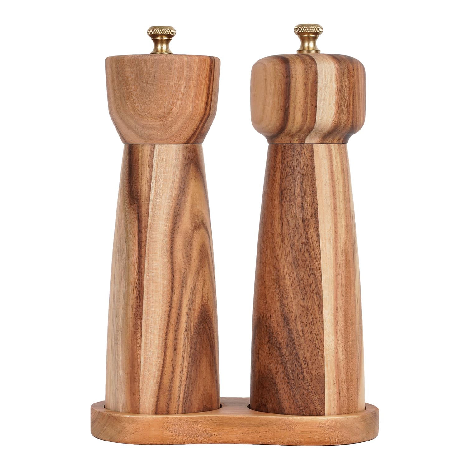 Set Macina Sale e Pepe in Legno di Acacia 20,5 cm