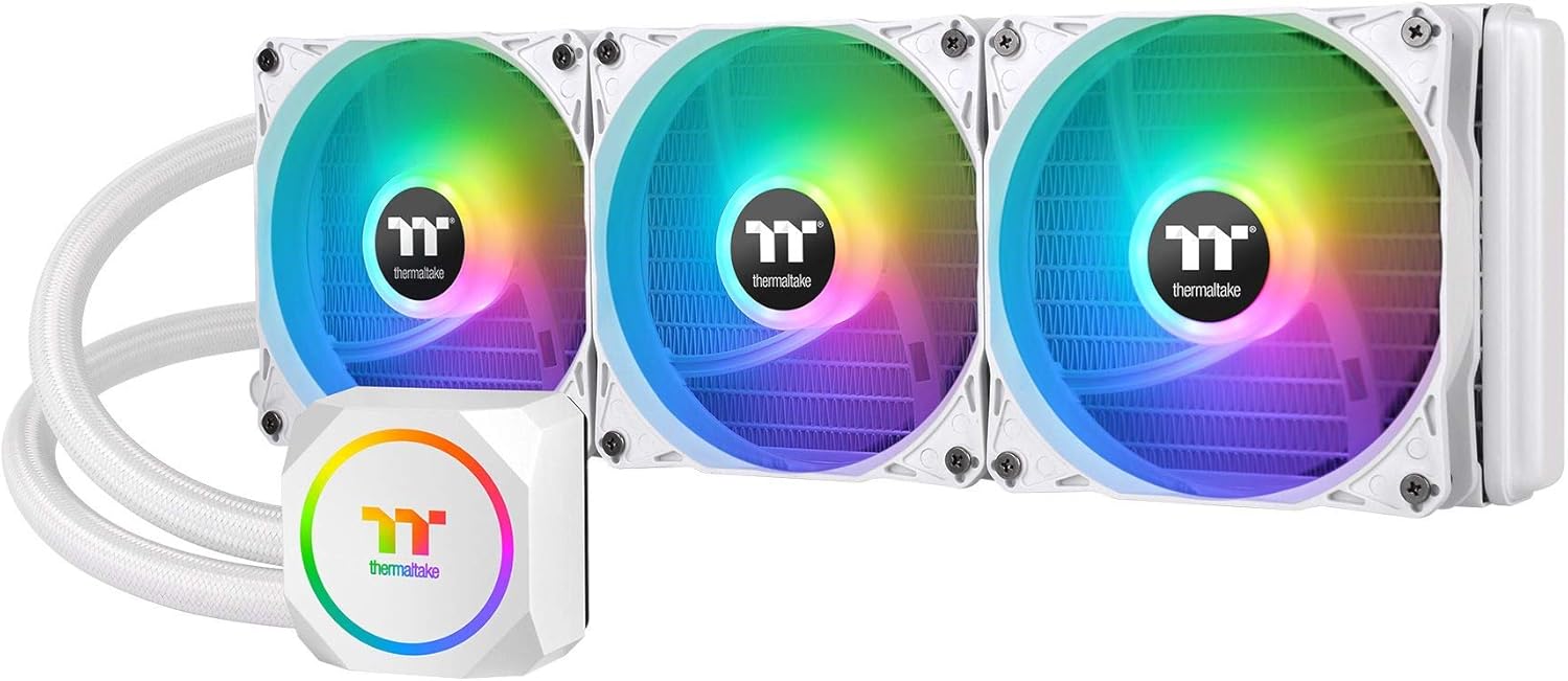 Thermaltake TH360 ARGB Sync Snow Edition AIO Liquid Cooler - immagine 1