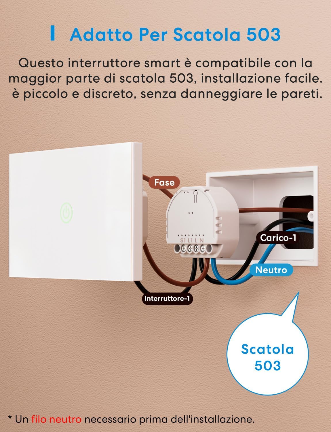 Meross Interruttore WiFi Matter MSS815 (4 Pcs) - immagine 3