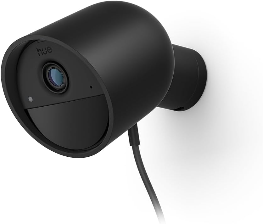 Philips Hue Videocamera Cablata Secure 2K, Nero - immagine 1