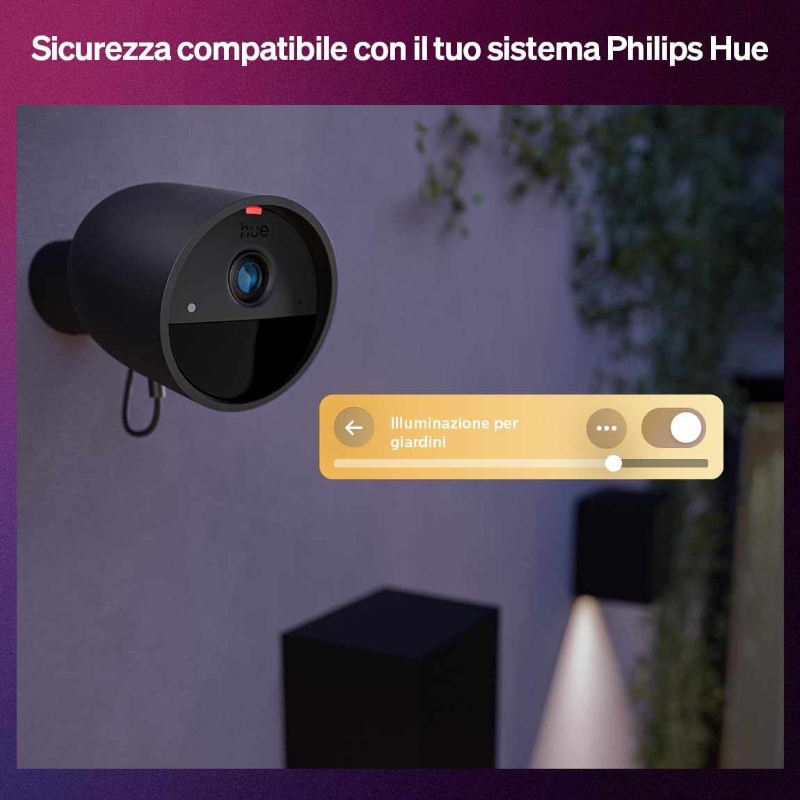 Philips Hue Videocamera Cablata Secure 2K, Nero - immagine 4