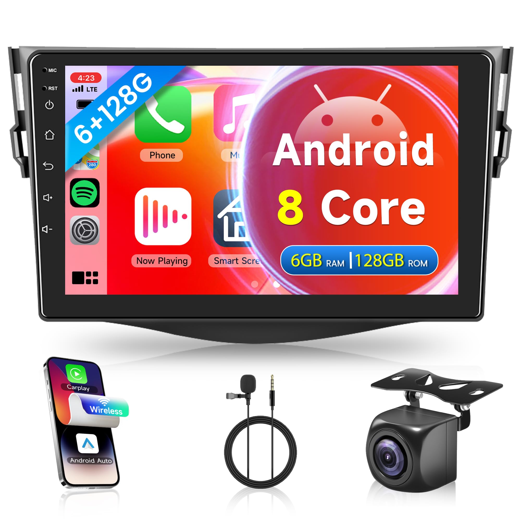 Android Autoradio 9" per Toyota RAV4 2007-2012