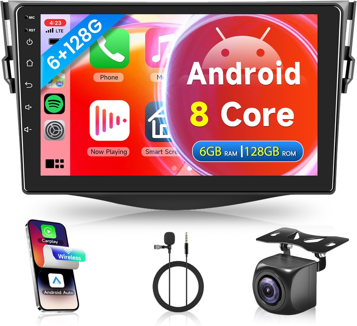 Android Autoradio 9" per Toyota RAV4 2007-2012 - immagine 1