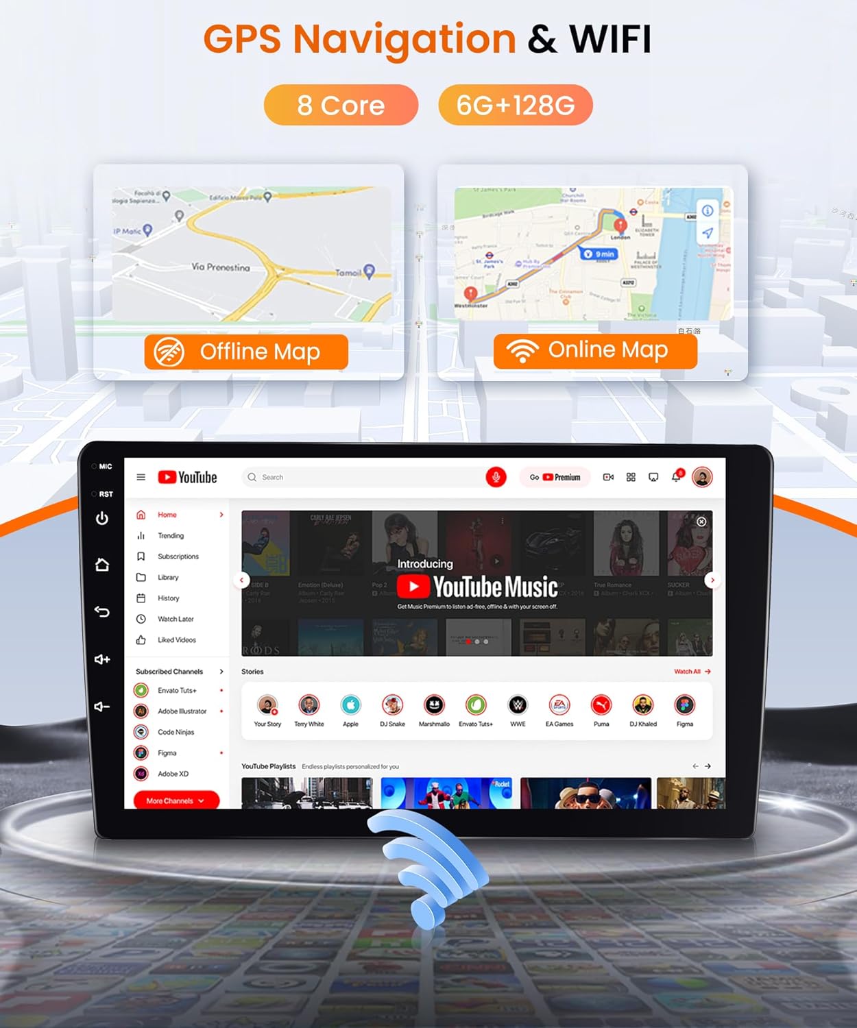 Android Autoradio 9" per Toyota RAV4 2007-2012 - immagine 3