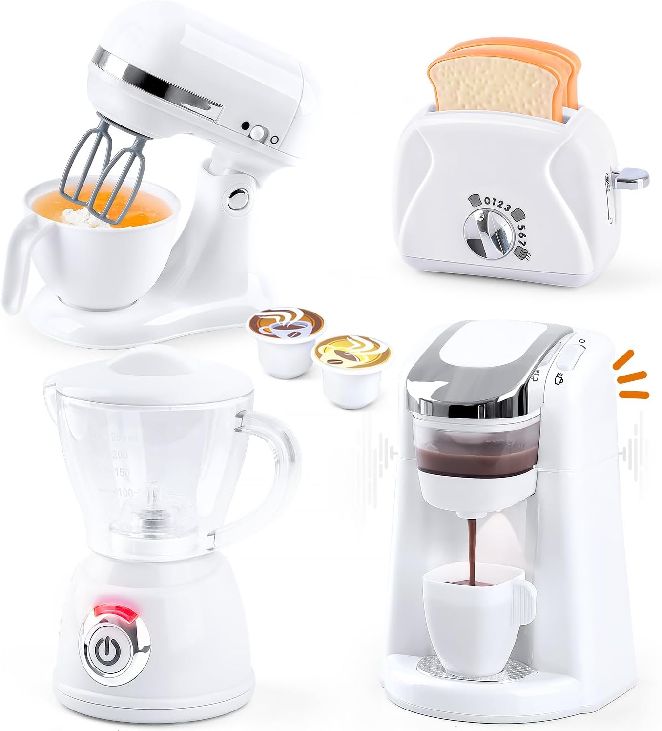PLAY Accessori Cucina Bambini con Macchina Caffè e Mixer - immagine 1