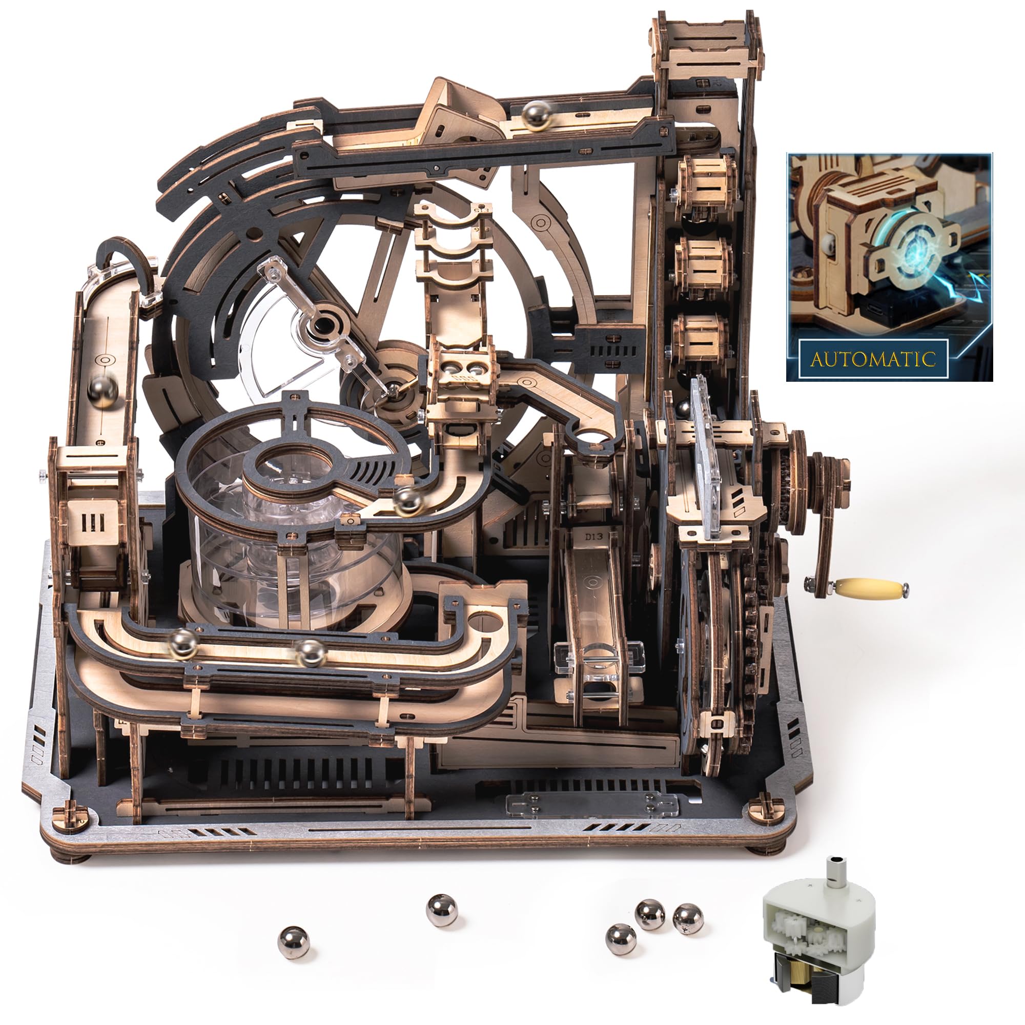 Rokr Puzzle 3D Legno - Piste da Corsa Marble Spaceport