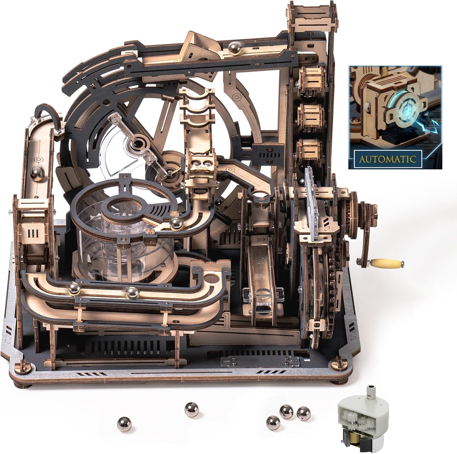 Rokr Puzzle 3D Legno - Piste da Corsa Marble Spaceport - immagine 1