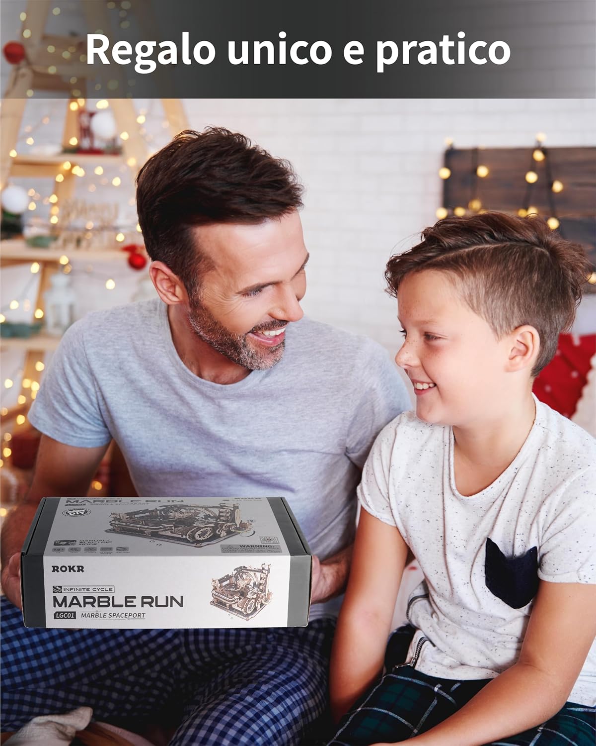 Rokr Puzzle 3D Legno - Piste da Corsa Marble Spaceport - immagine 4