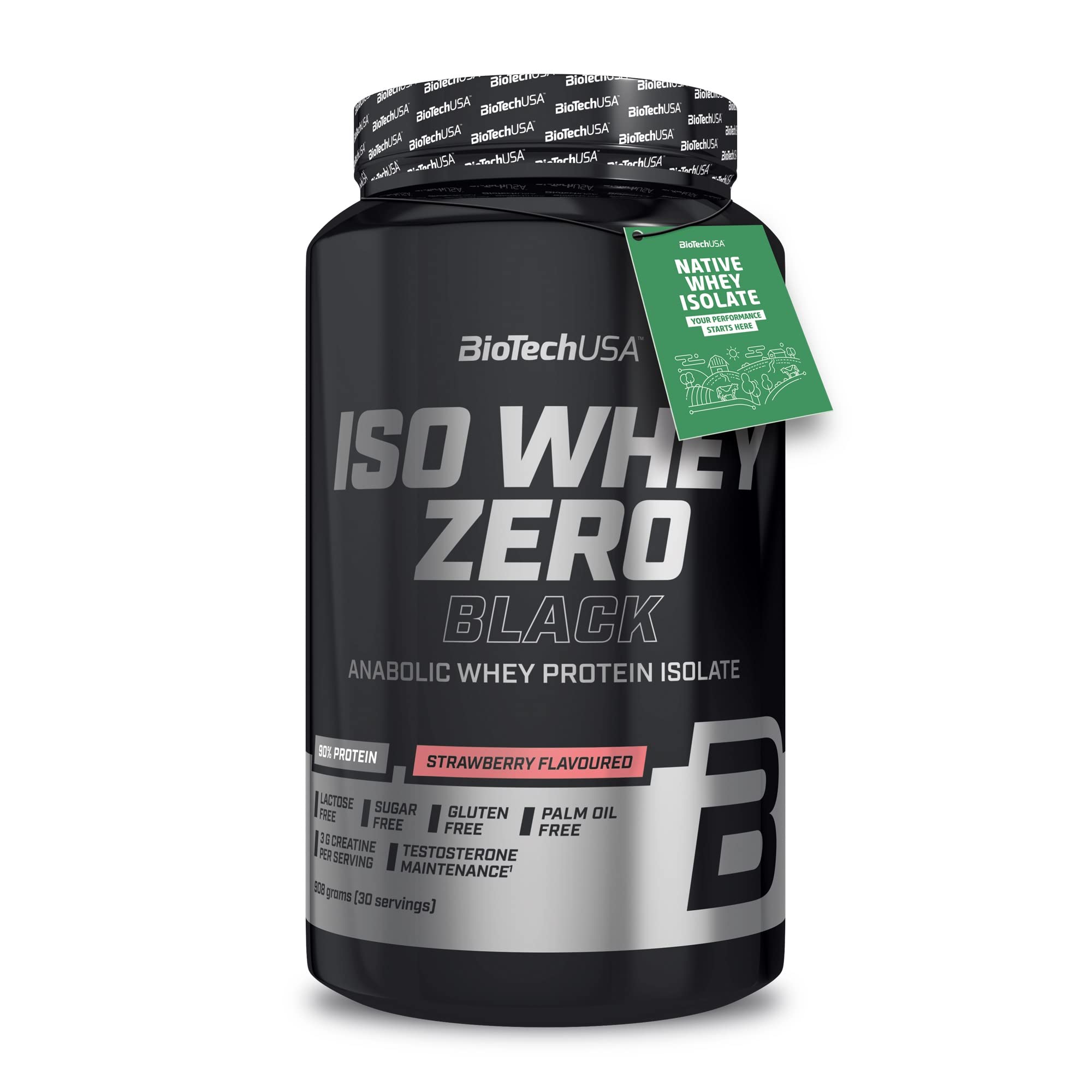 Biotechusa Iso Whey Zero Black - Proteine 908g, Fragola