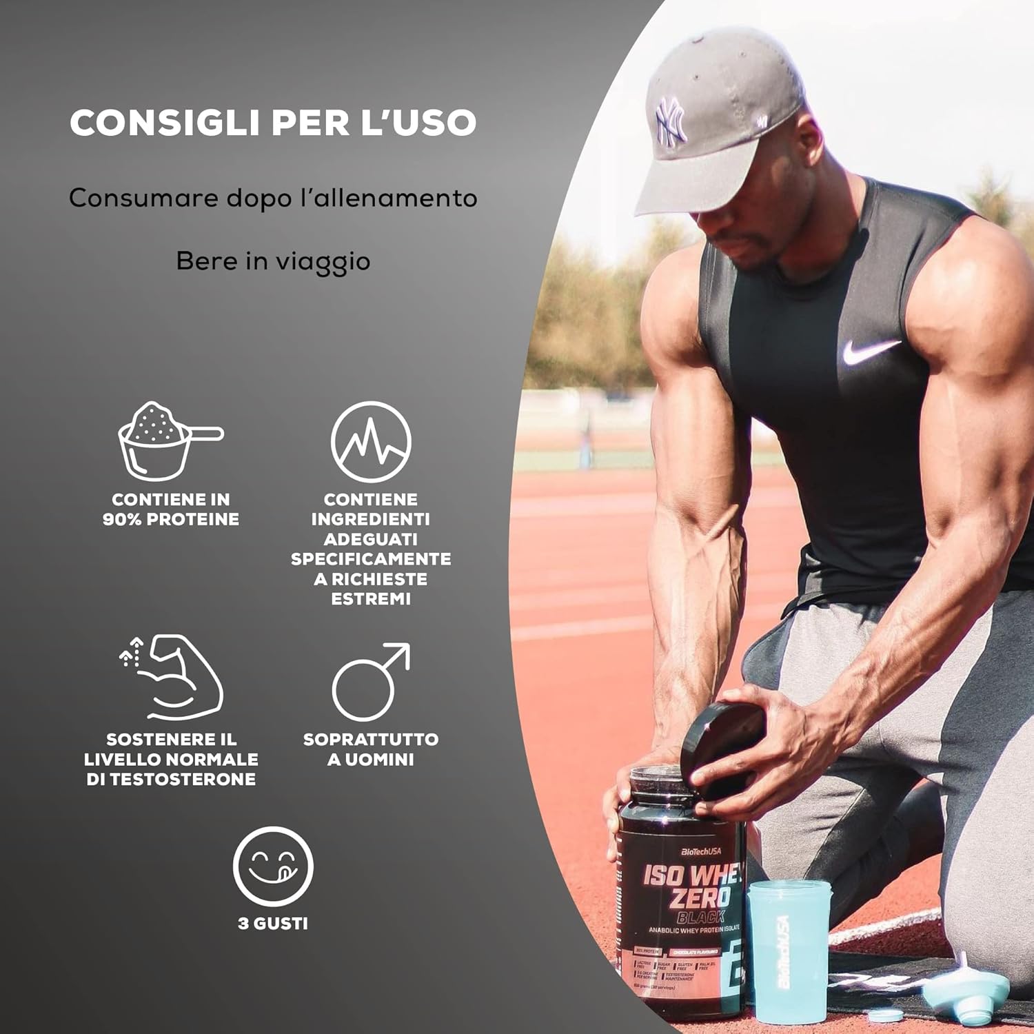 Biotechusa Iso Whey Zero Black - Proteine 908g, Fragola - immagine 3