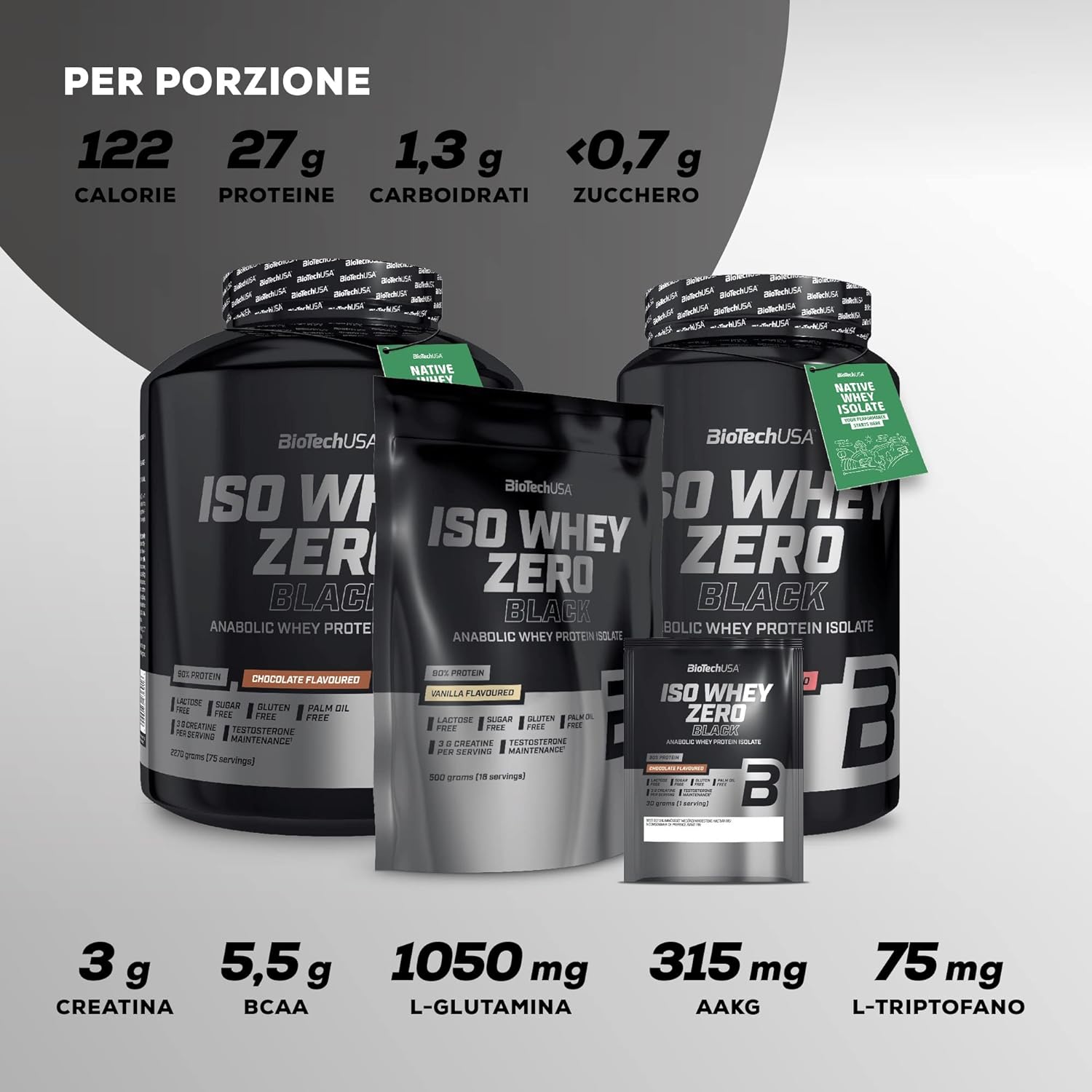 Biotechusa Iso Whey Zero Black - Proteine 908g, Fragola - immagine 6