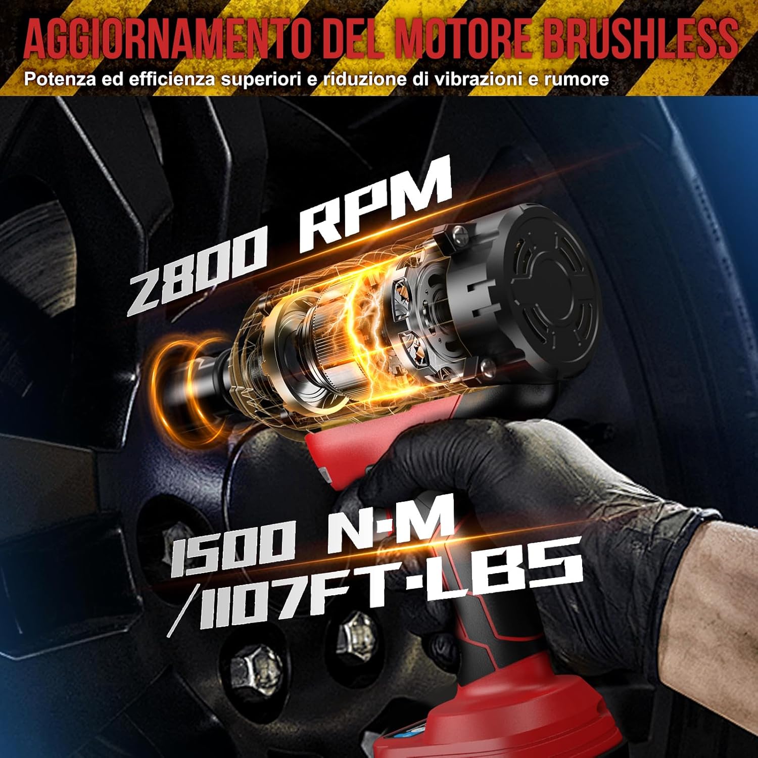 Sundpeypro Avvitatore a Impulsi 1500Nm 21V Brushless - immagine 4