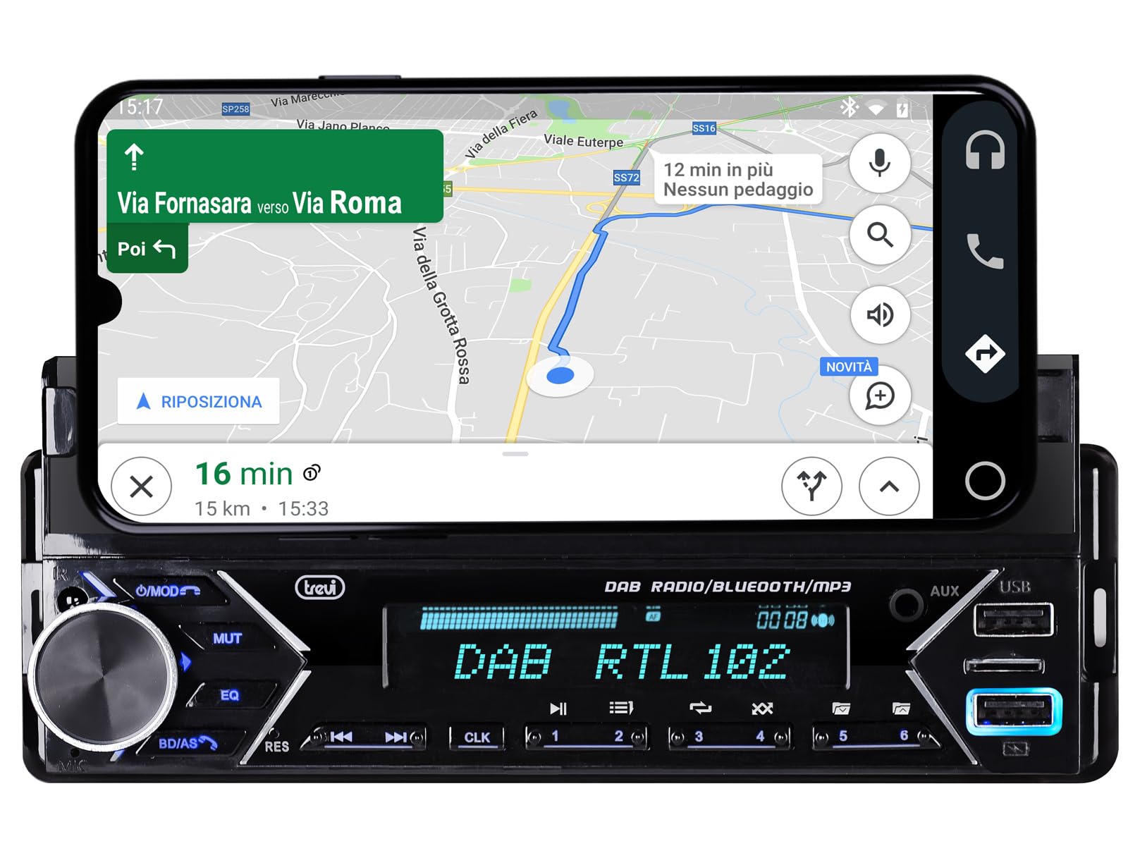 Trevi - Autoradio bluetooth SCD 5753
