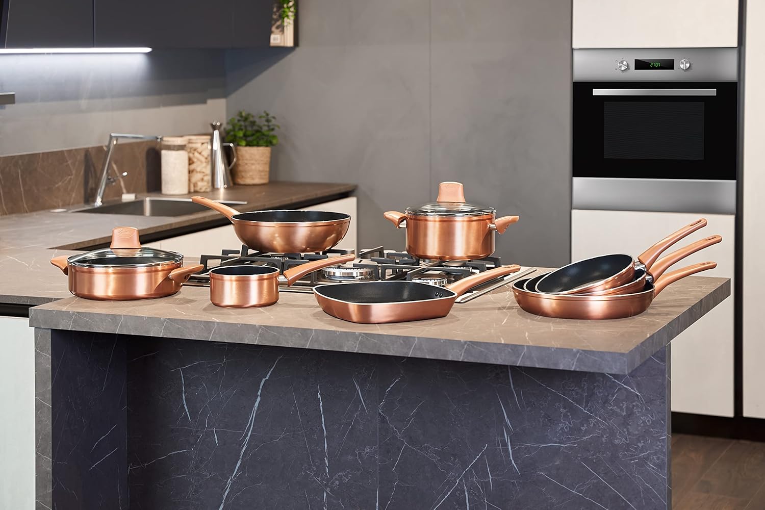 Lagostina - Set Pentole e Padelle Antiaderenti 8 Pezzi - immagine 2