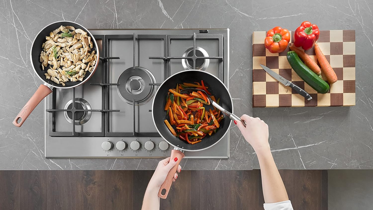 Lagostina - Set Pentole e Padelle Antiaderenti 8 Pezzi - immagine 7