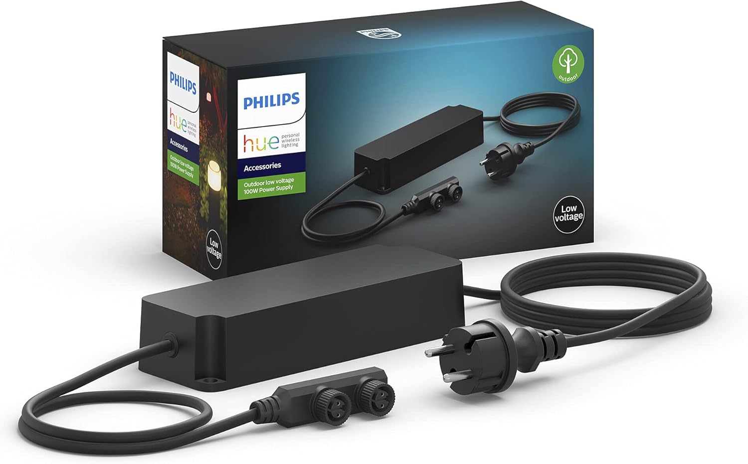 Philips Hue Alimentatore da Esterno 100W, Nero
