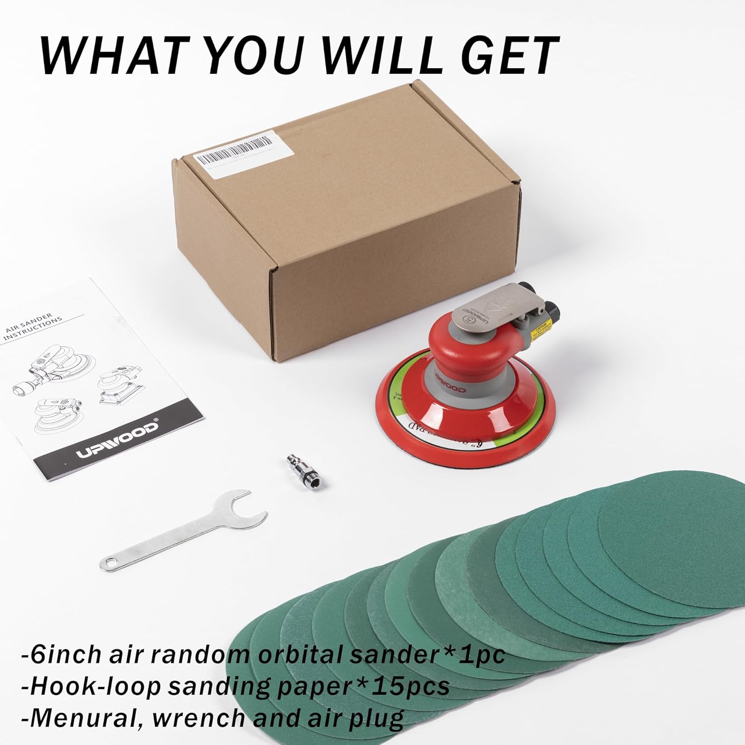 Levigatrice Orbitale Pneumatica Casuale 6 Pollici - immagine 2