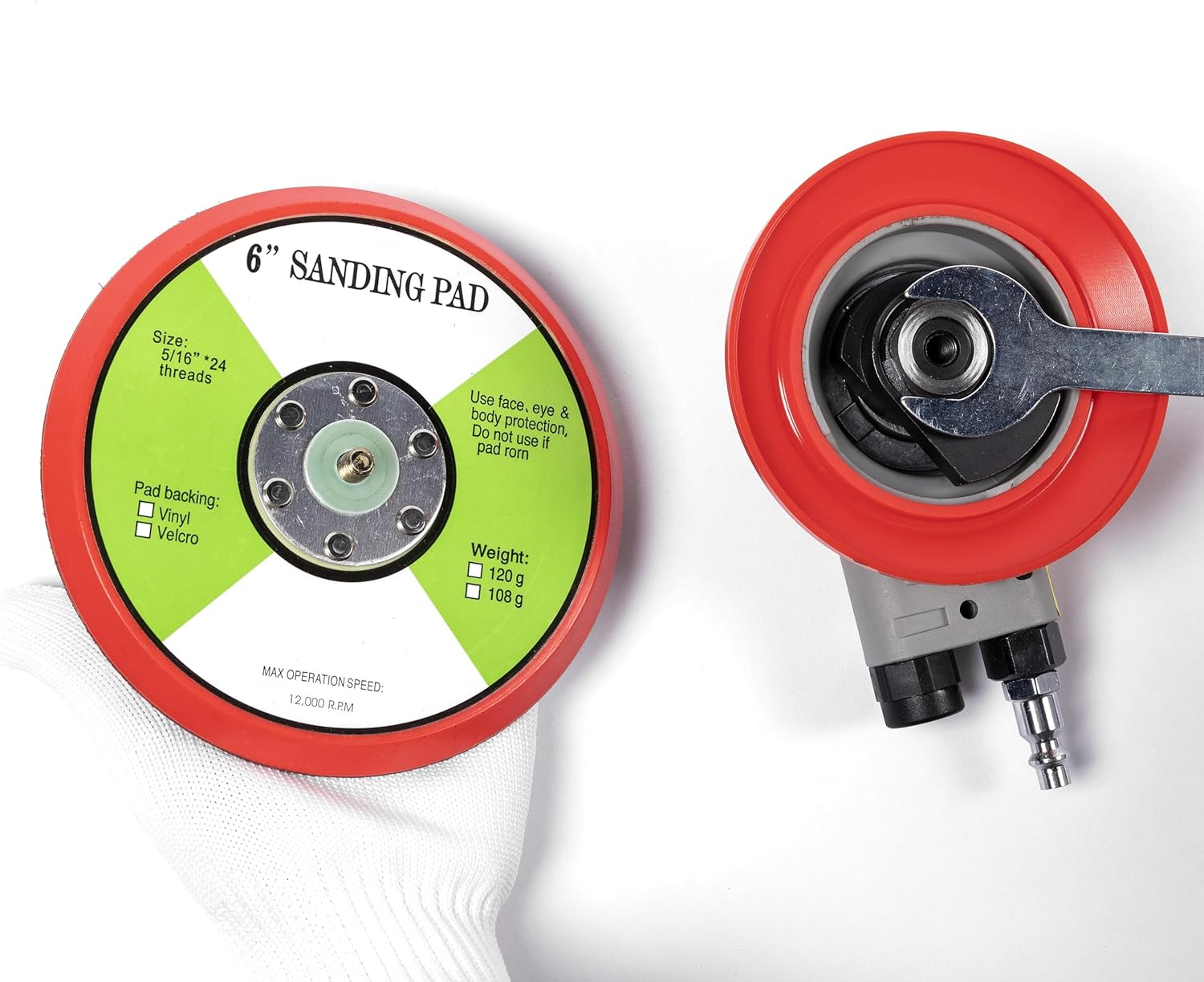 Levigatrice Orbitale Pneumatica Casuale 6 Pollici - immagine 4