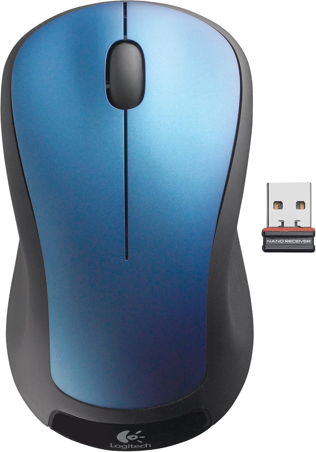 Logitech M310 - Mouse (RF Wireless, blu, AA, ottico, Windows XP/Vista/7 Mac OS X 10.4, USB) (ricondizionato certificato) - immagine 2