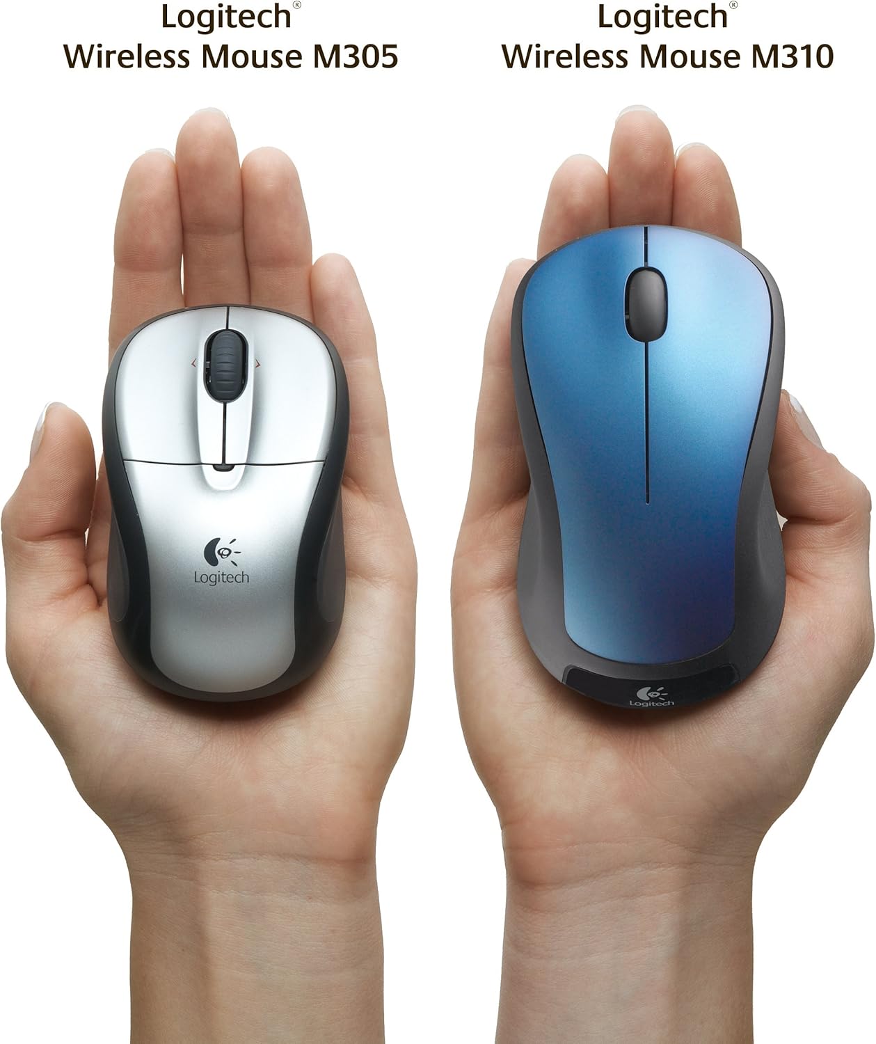 Logitech M310 - Mouse (RF Wireless, blu, AA, ottico, Windows XP/Vista/7 Mac OS X 10.4, USB) (ricondizionato certificato) - immagine 4