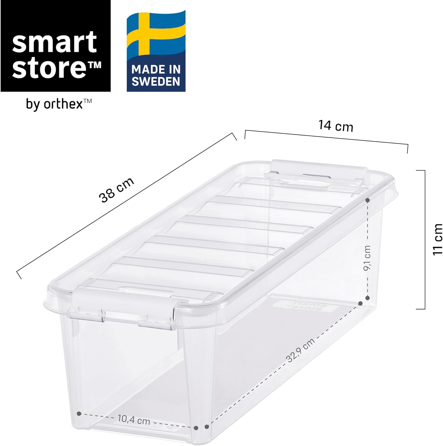 Smartstore Set 8 Scatole Plastica 3,5L con Coperchi - immagine 2