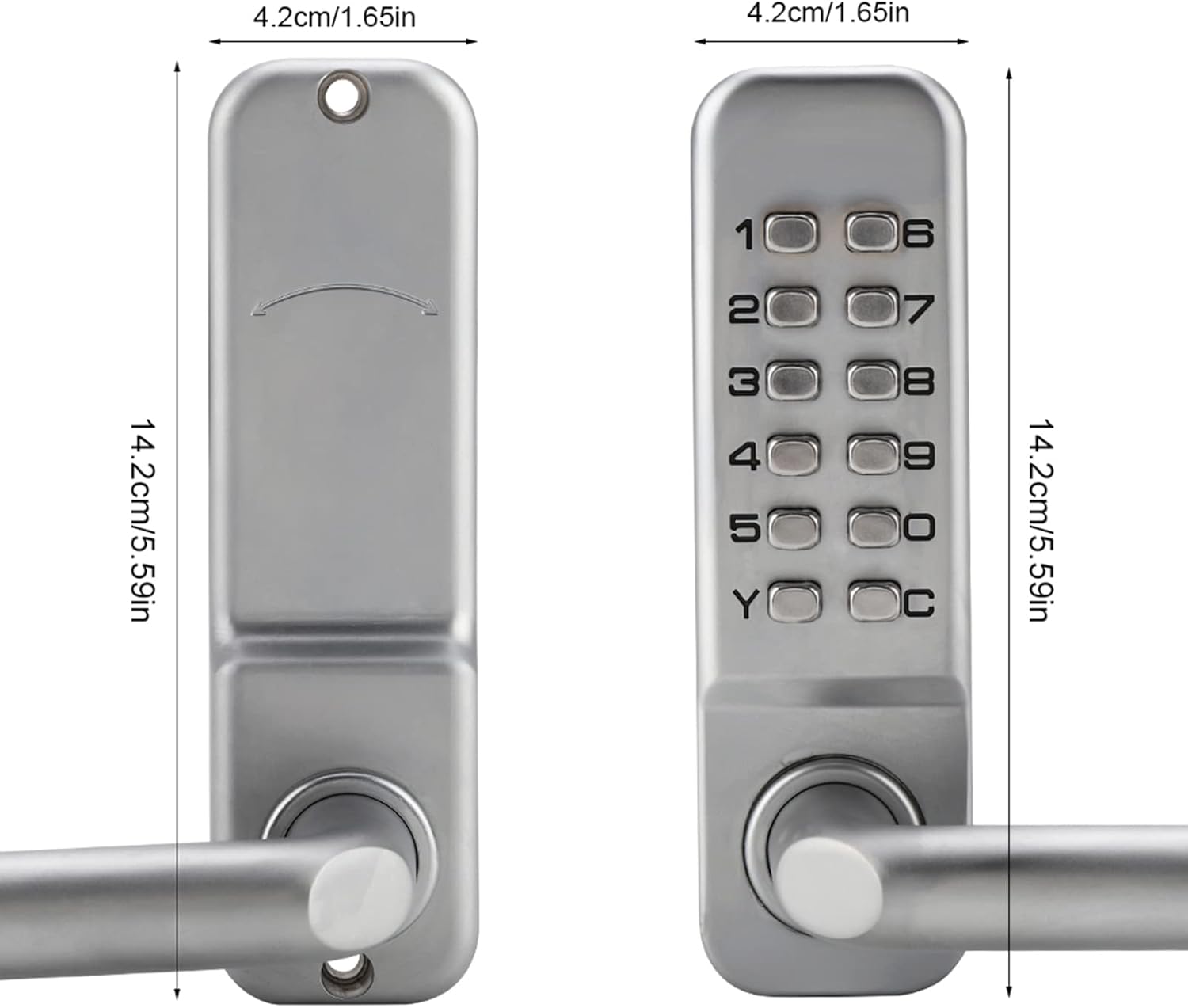 Serratura Digitale con Codice 1-11 Cifre Keyless - immagine 4