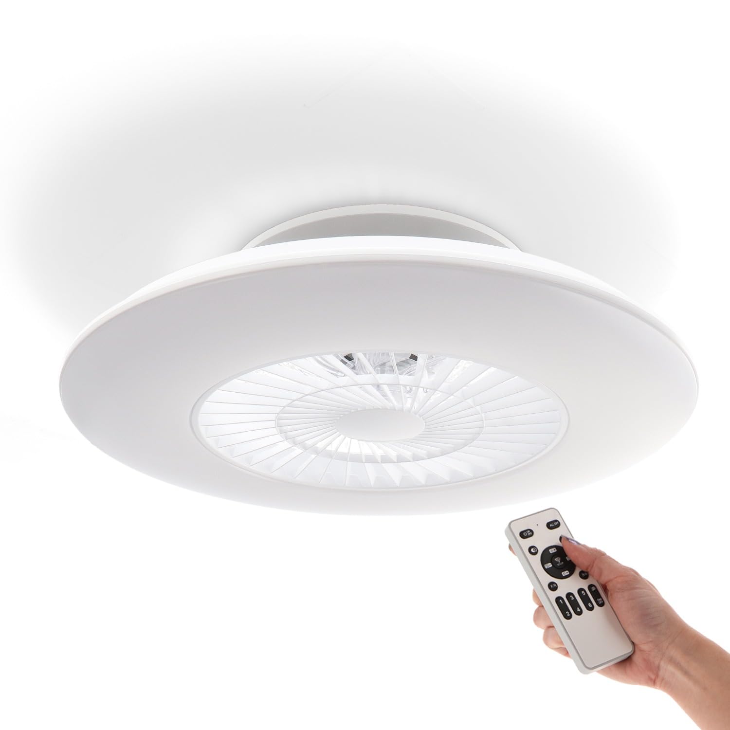 Ledme M Ventilatore da Soffitto Led Withline