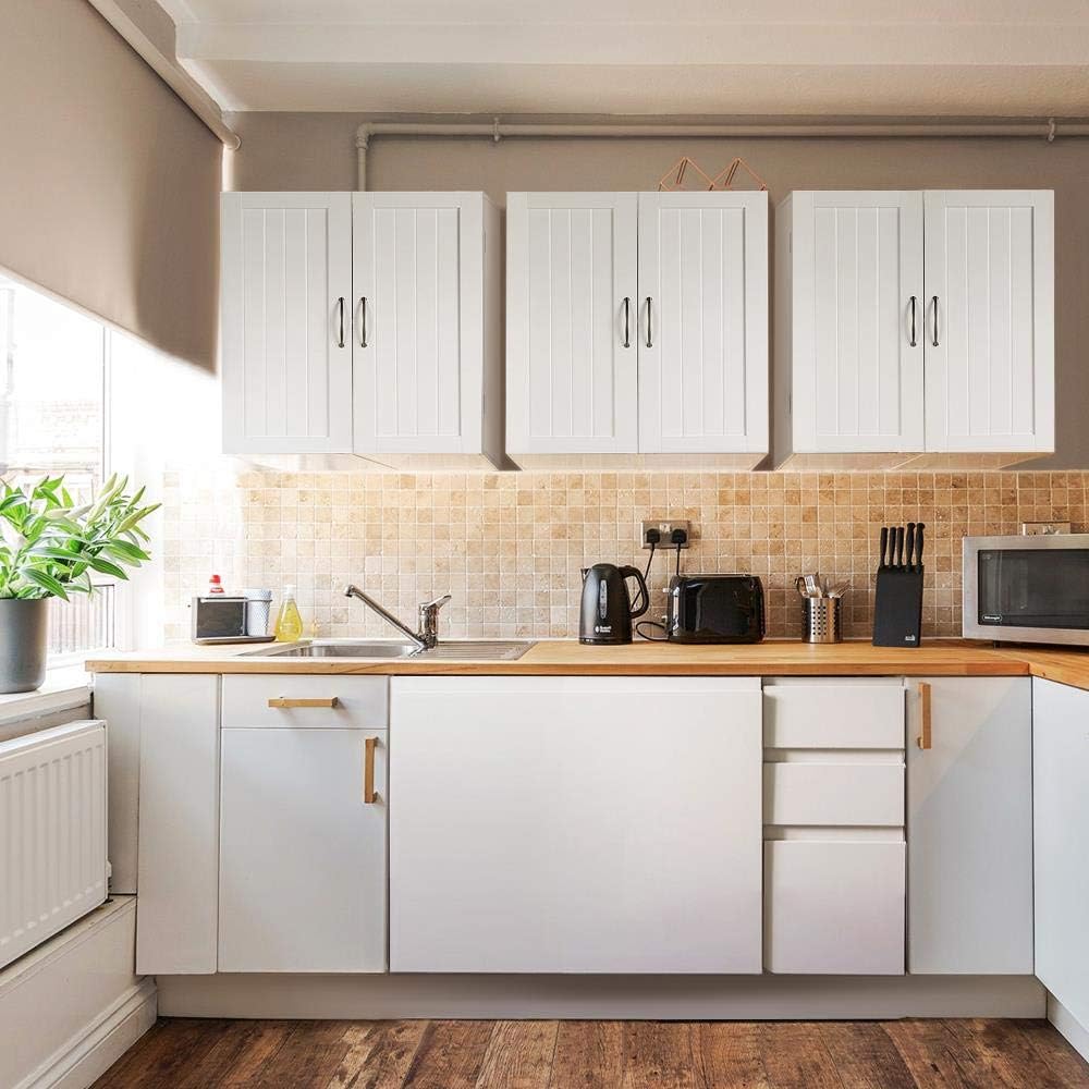 Yaheetech Armadietto Bagno Sospeso 60 x 30 x 60 cm - immagine 2