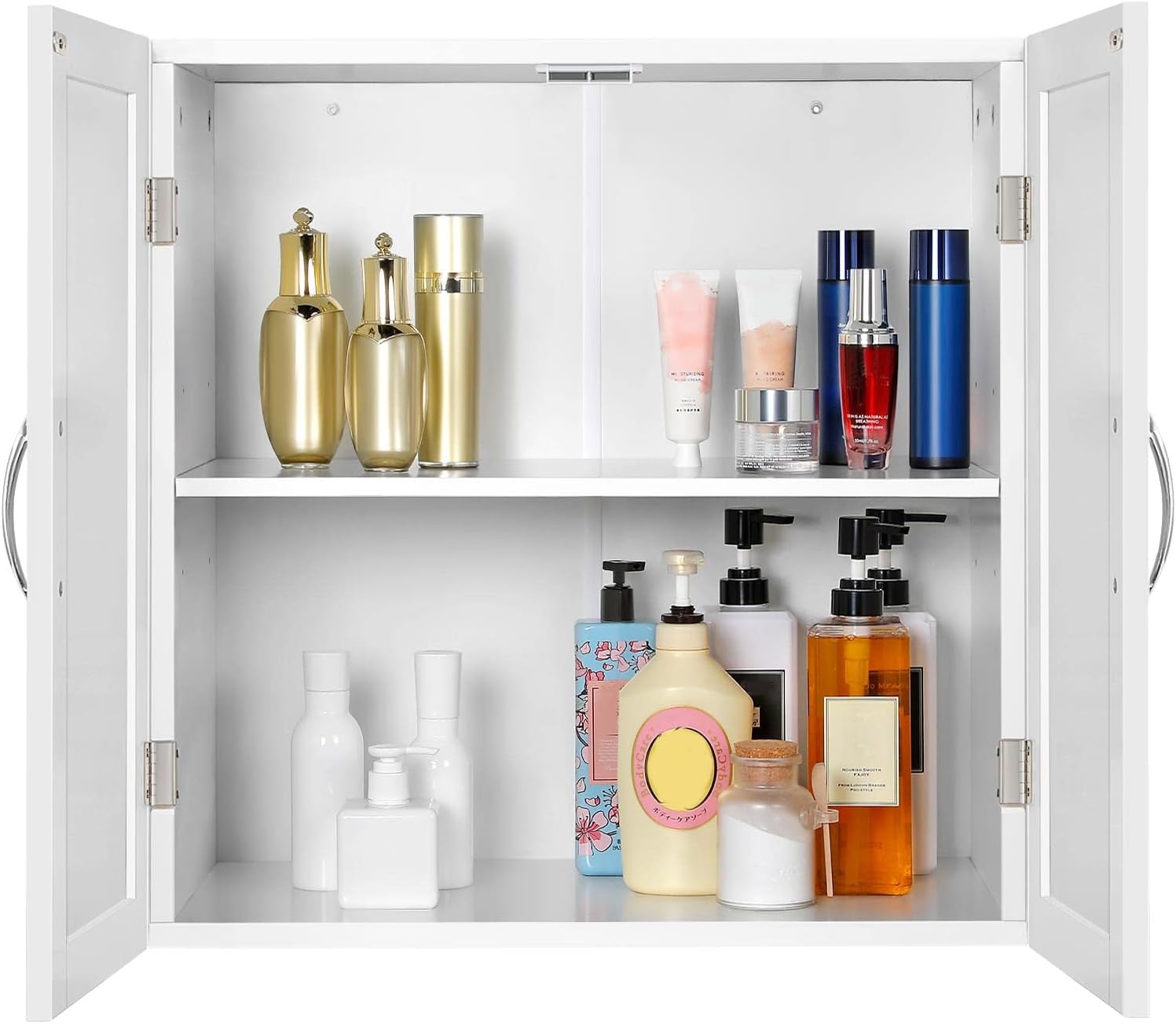 Yaheetech Armadietto Bagno Sospeso 60 x 30 x 60 cm - immagine 8