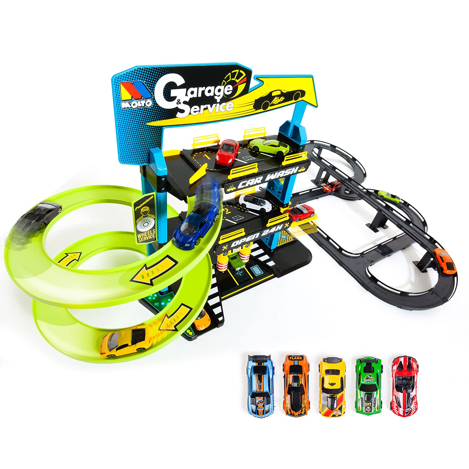 MOLTO Parcheggio per Bambini a 3 Piani con Accessori