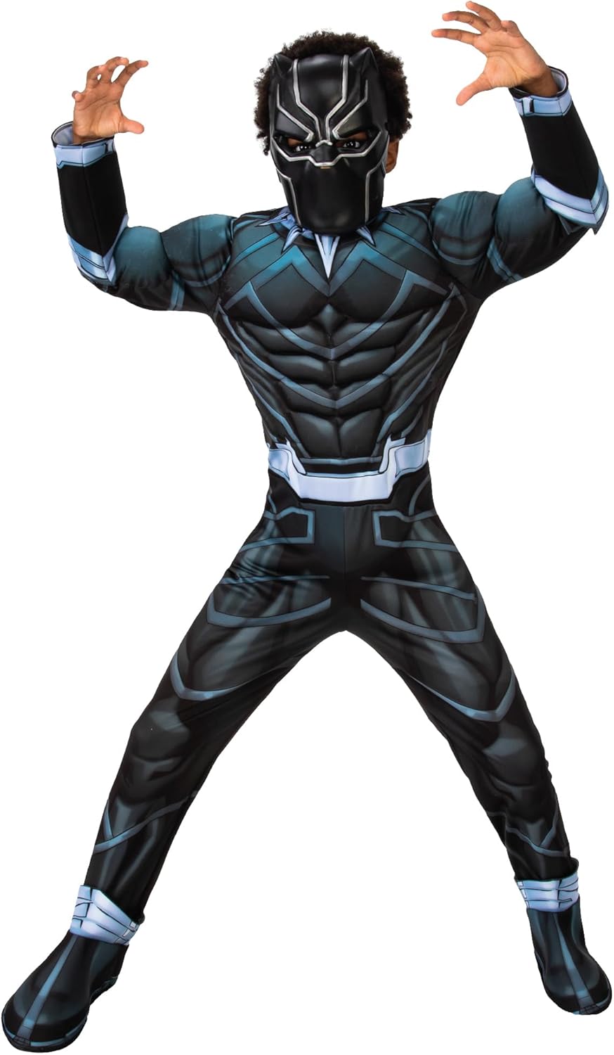 Rubie's Costume Ufficiale Marvel Black Panther Deluxe - immagine 1