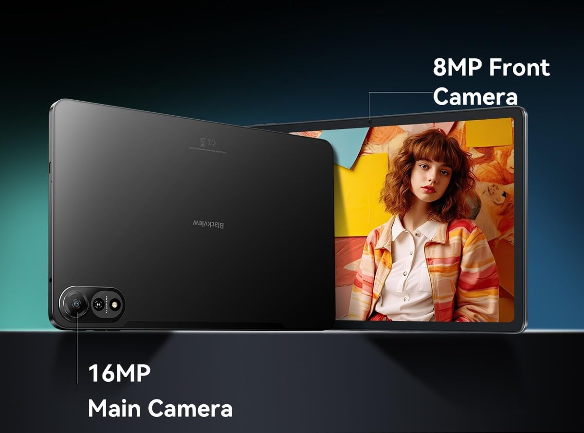 Blackview MEGA2 - Tablet 12″ 2K FHD+ 90Hz IPS, Grigio Celeste - immagine 4