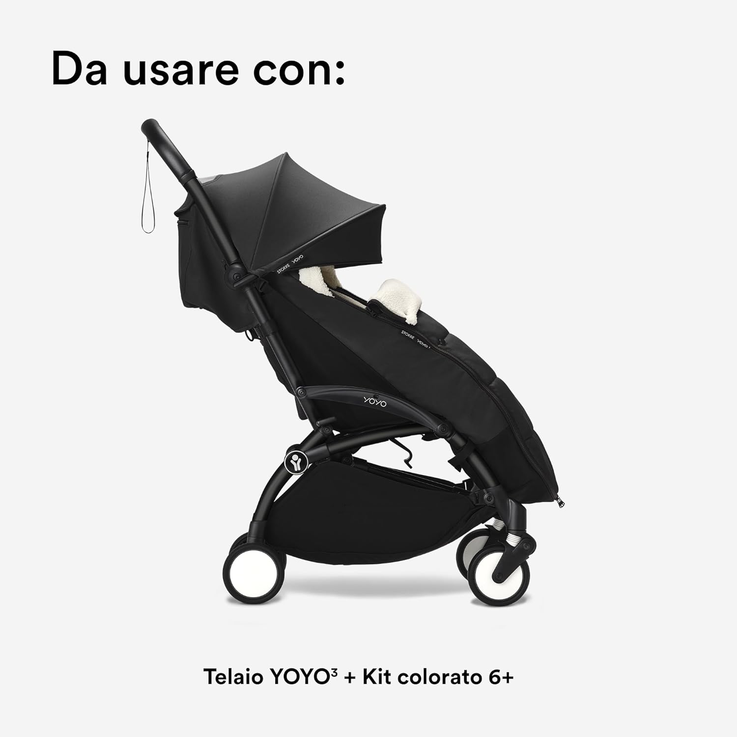 Stokke Coprigambe YOYO, Nero - immagine 4