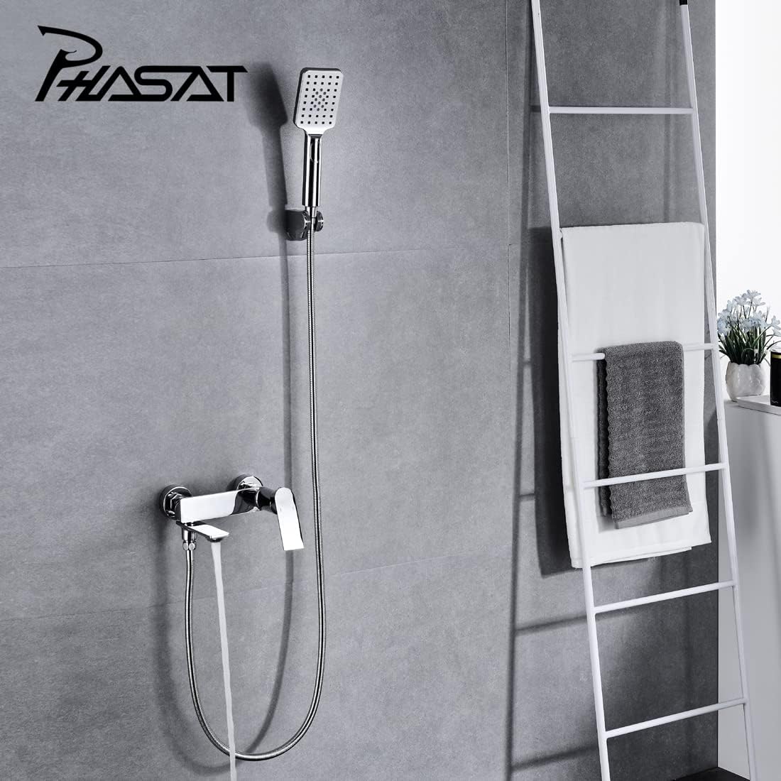 Phasat Rubinetto per Vasca Parete Miscelatore 90° Rotazione - immagine 2