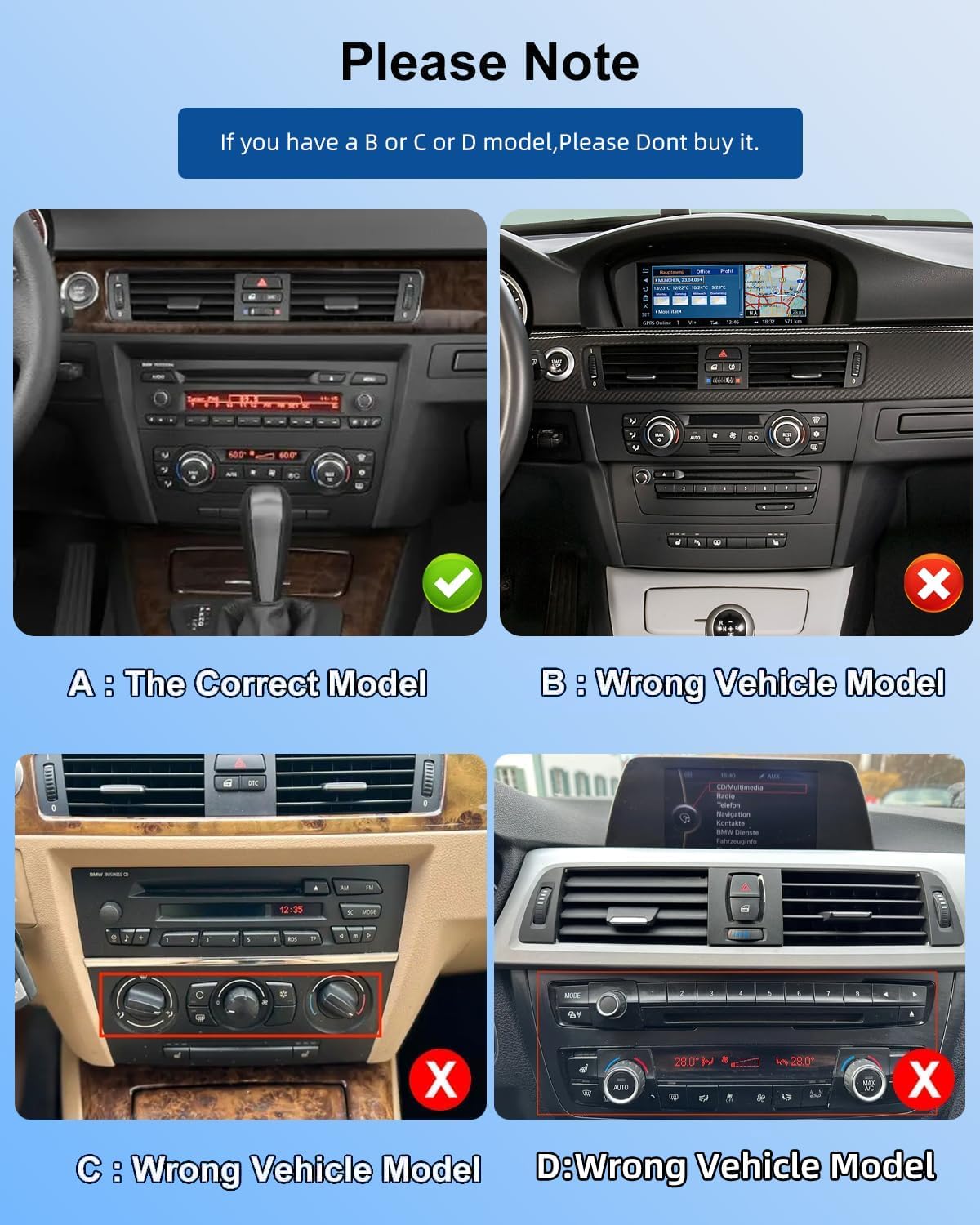 Nhopeew Autoradio Android per BMW Serie 3 E90 E91 E92 E93 - immagine 3