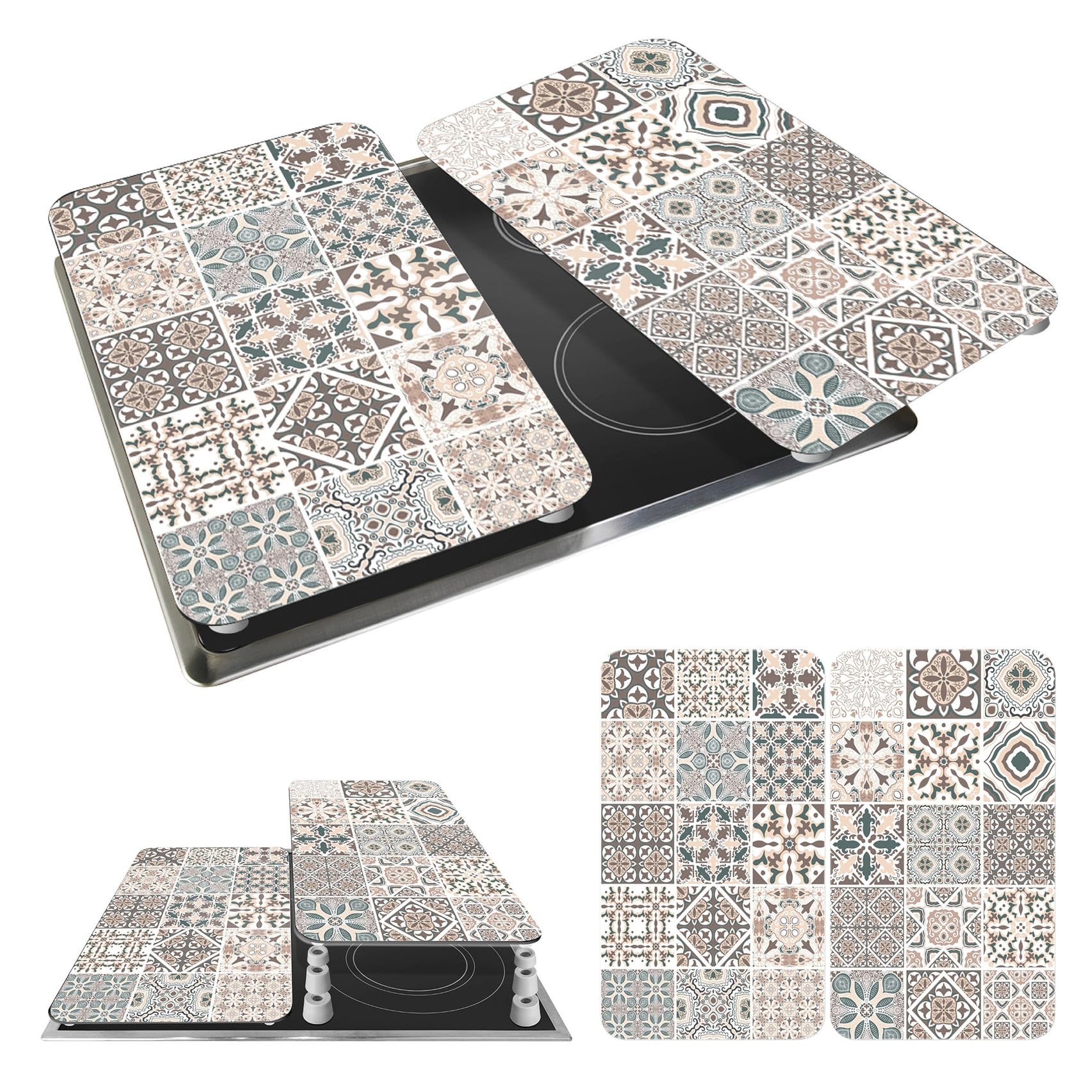 Wenko Coprifornelli Universale Mod Piastrelle 2 pezzi