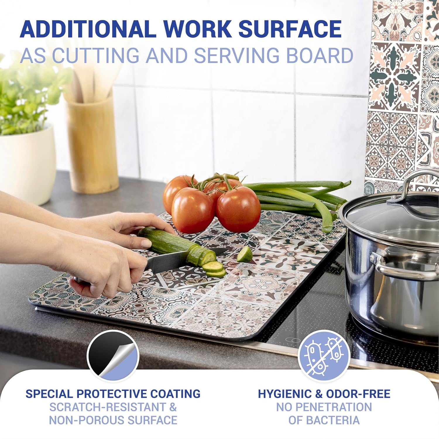 Wenko Coprifornelli Universale Mod Piastrelle 2 pezzi - immagine 4