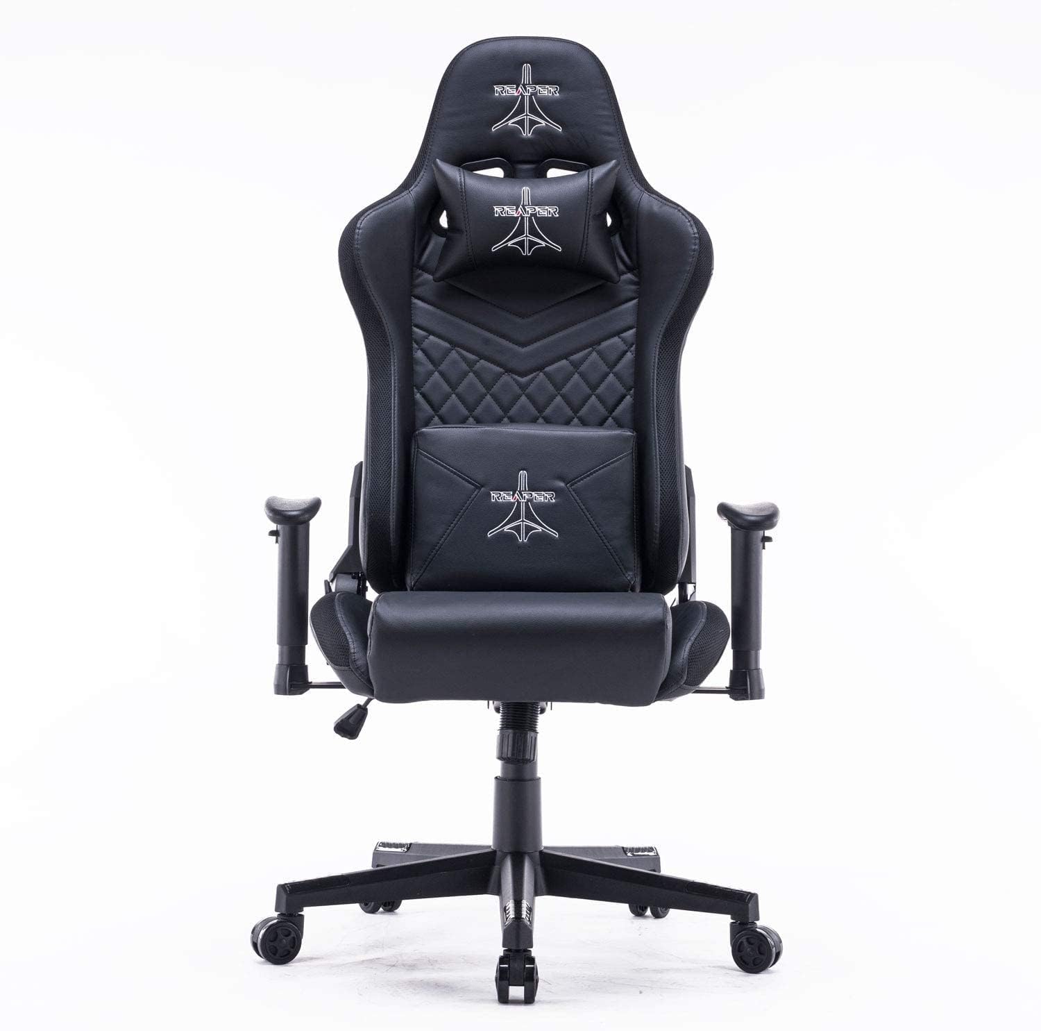 Brigros Reaper - Sedia Gaming Professionale LED RGB, Nera - immagine 5