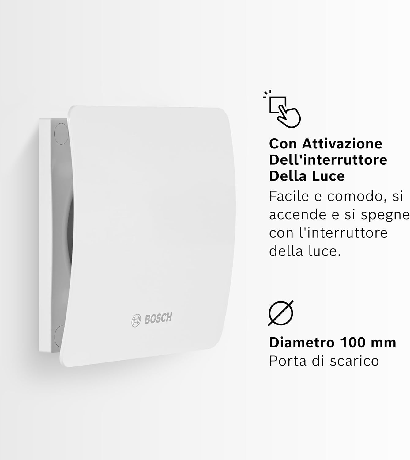 Bosch Aspiratore da Bagno 1500W - Diametro 100mm - immagine 3