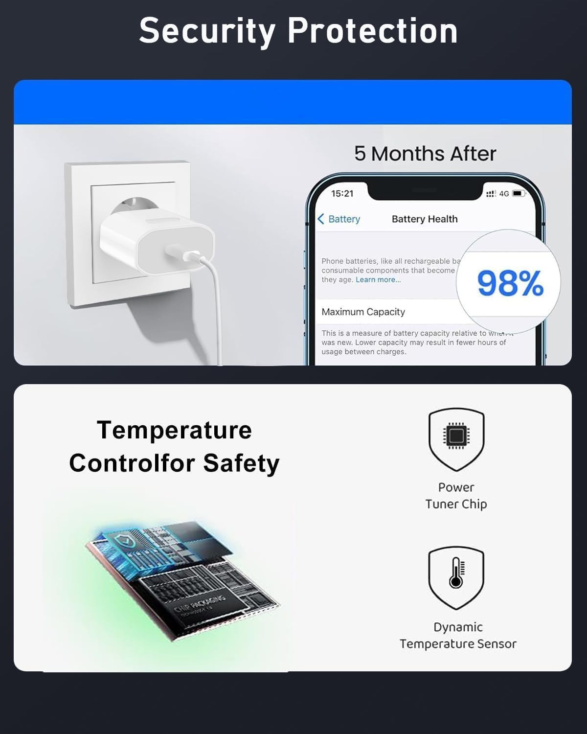 Caricatore USB-C Rapido 25W con Cavo 2M - immagine 6