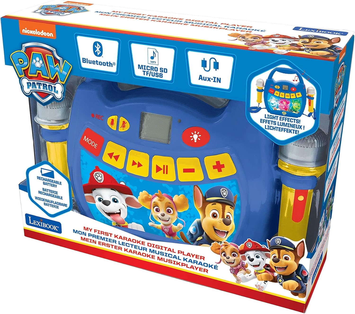 Lexibook MP320PAZ Paw Patrol - Karaoke Portatile per Bambini - immagine 8