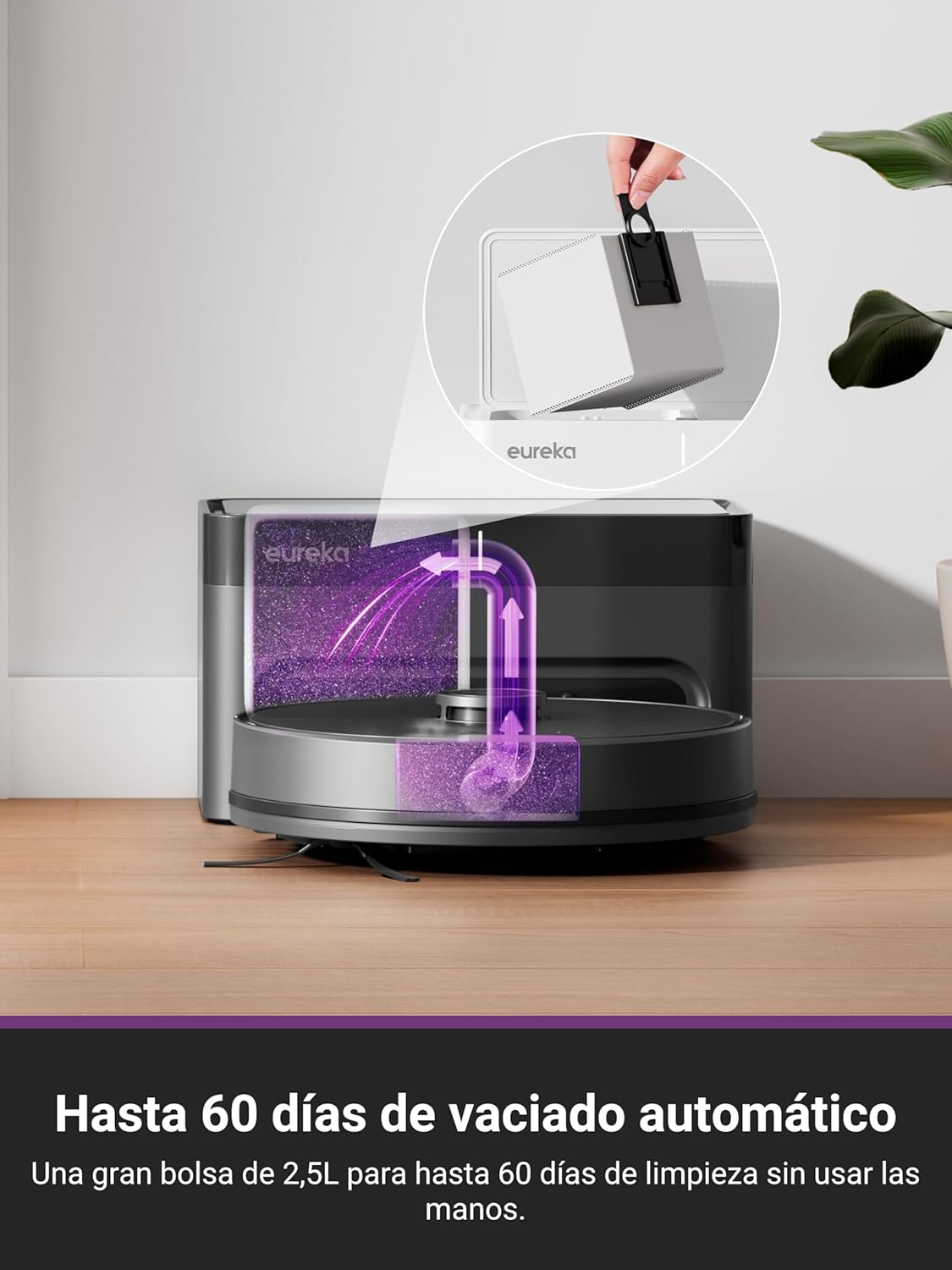 Eureka E6 Plus - Robot Aspirapolvere e Lavapavimenti - immagine 3