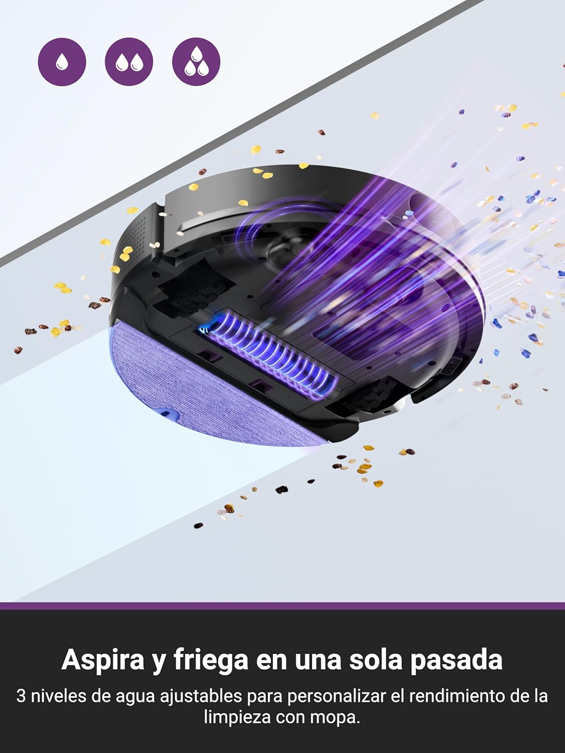 Eureka E6 Plus - Robot Aspirapolvere e Lavapavimenti - immagine 4